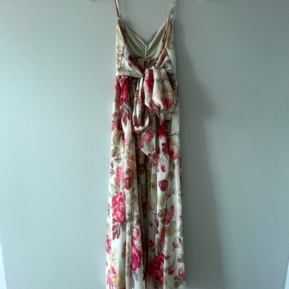 H&M Floral Tie Back Midi Dress - Picture 6 of 9
